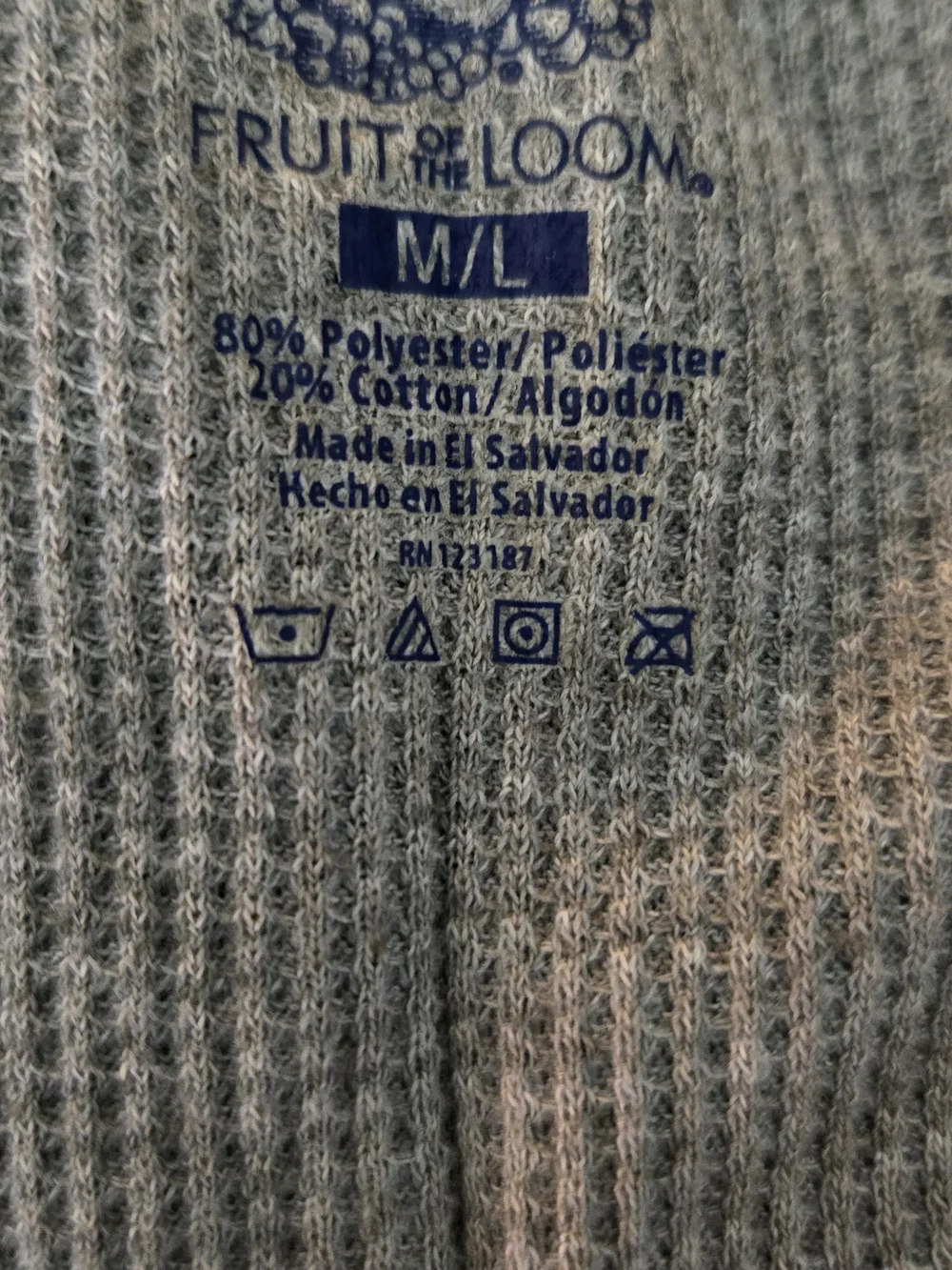 Fruit of the Loom soft gray